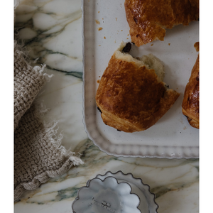 French Ceramic Square Serving Platter